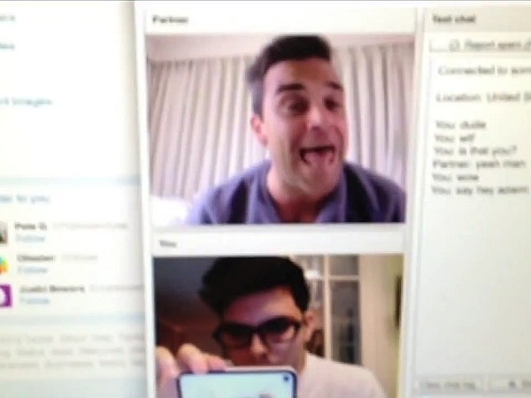 Robbie Williams' Losers on Chat-roulette