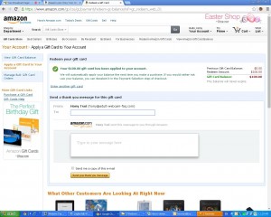 amazon gift card redemption