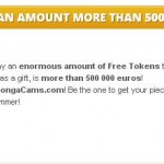 500,000 Euros worth of tokens to Bongacams’ customers