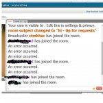 chaturbate chat error