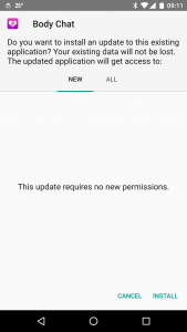 Lovense app update available