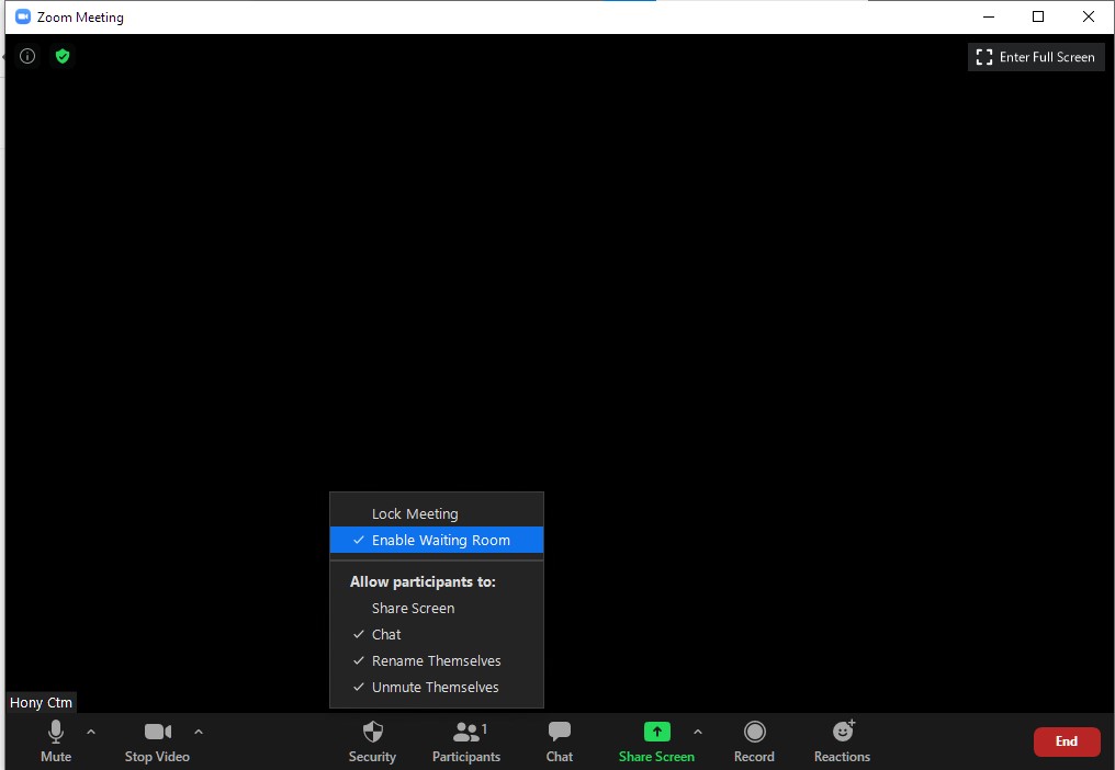 How to disable waiting room inZoom
