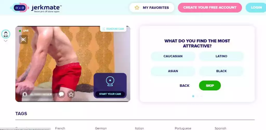 Gay cam in Jerkmate