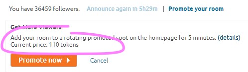 How much is the promotion slot