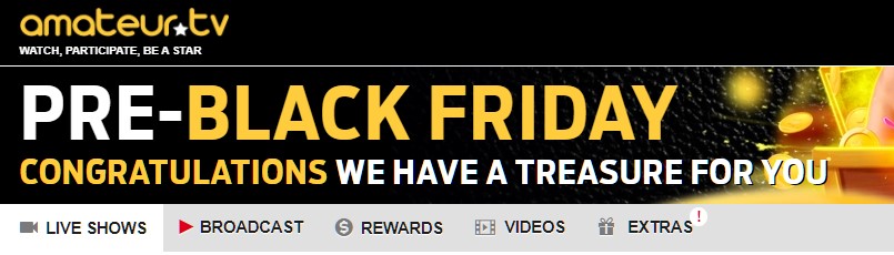 list of promotions and deals for cam sites Black Friday