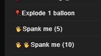 Popping balloon on Stripchat