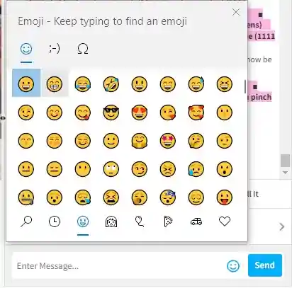 Windows emoji keyboard shortcut Window-key and a full stop